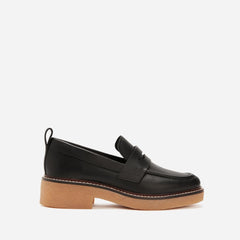 The Gum Sole Penny Loafer | Black
