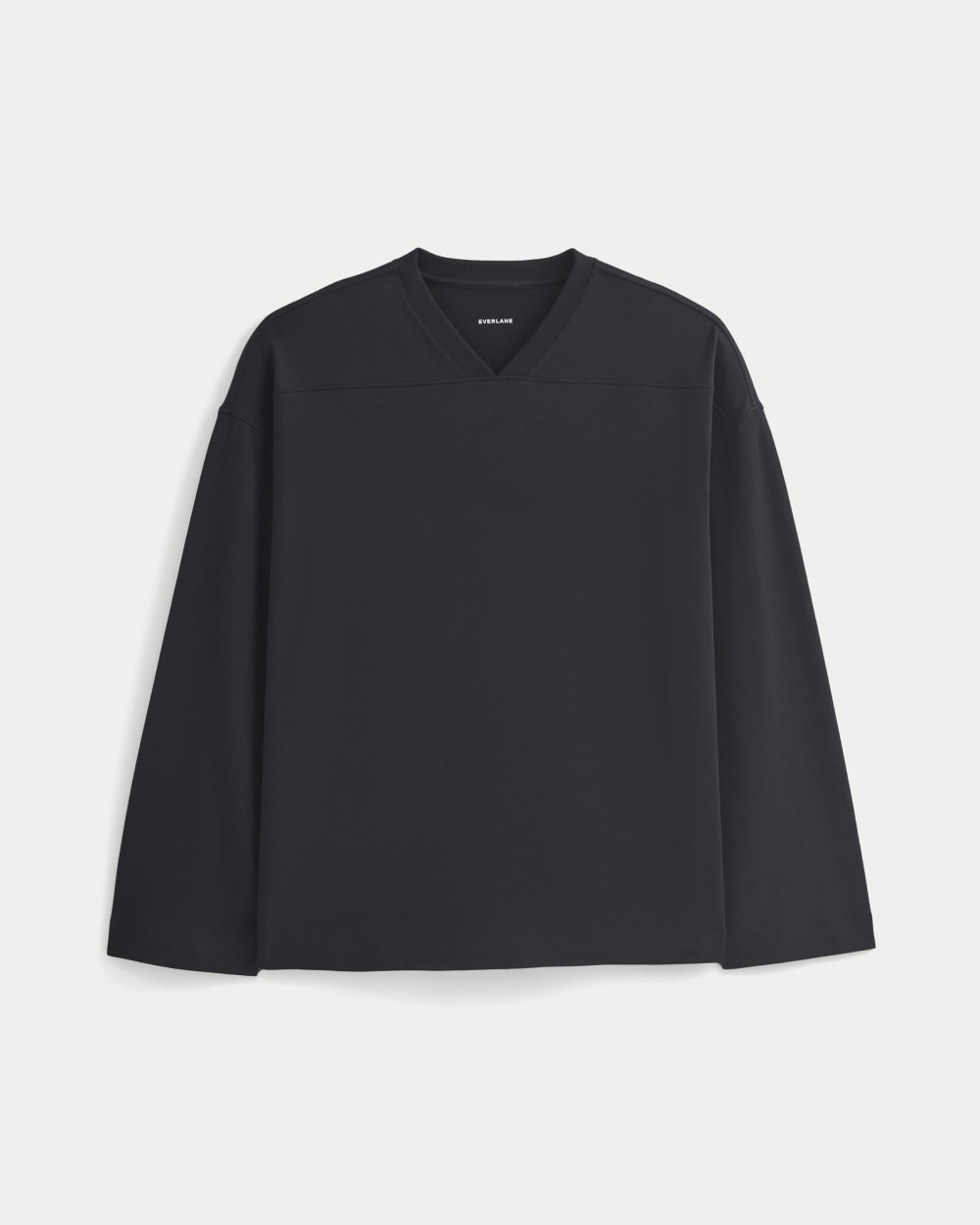 Retro V-Neck Jersey | Black