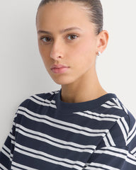 Weekend Tee Mini Dress | True Navy / Canvas Tan