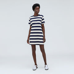 The Organic Cotton Weekend Tee Dress | Navy / Canvas