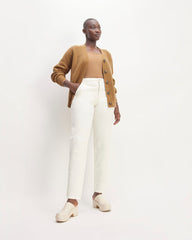 The Felted Merino Cardigan | Deep Camel