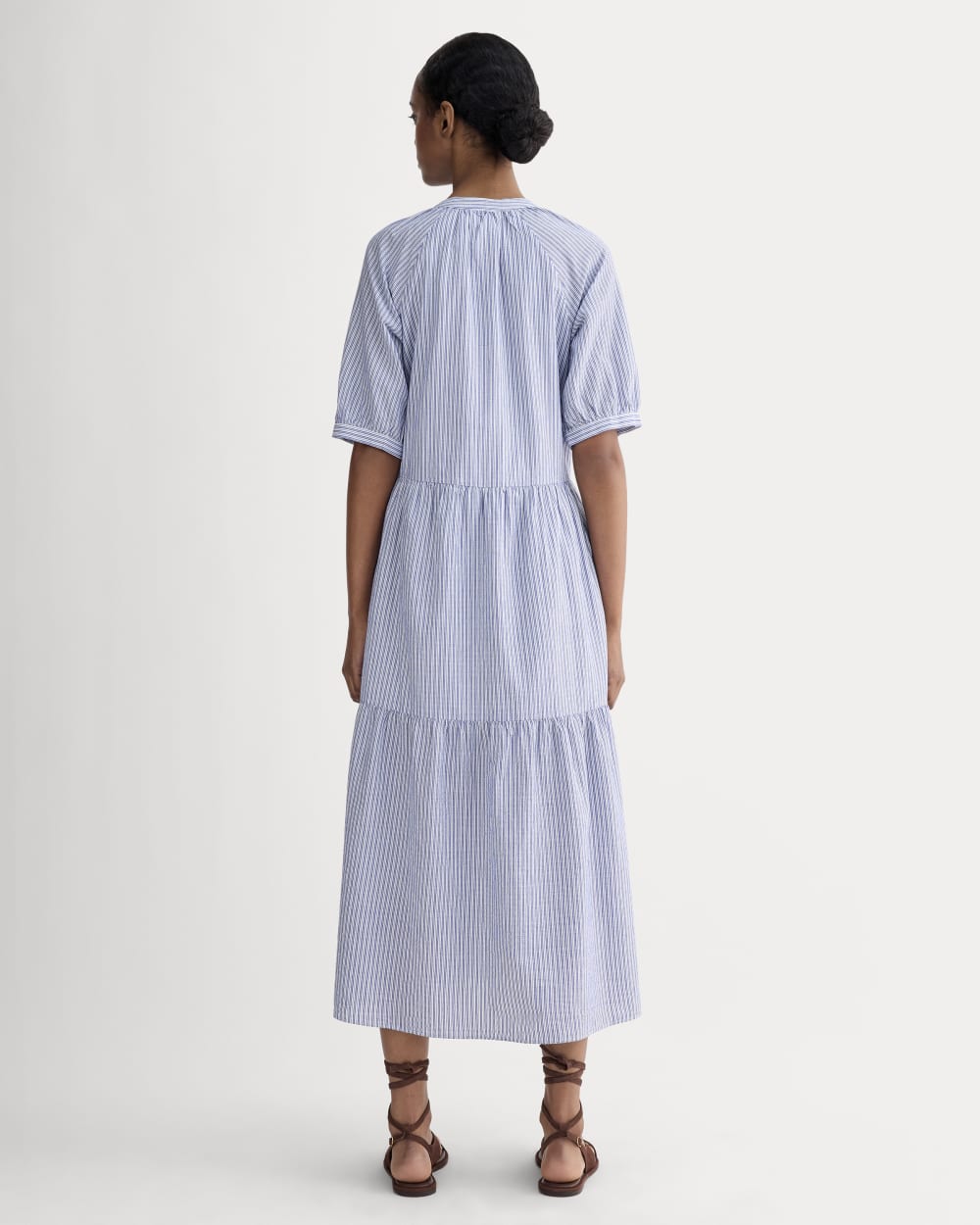 The Farmers Market Dress | Mazarine Blue / Optic White