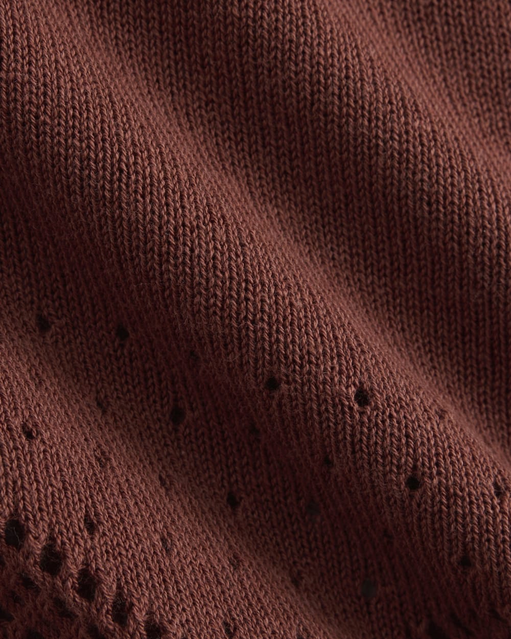 Lace-Knit Cami | Henna Red
