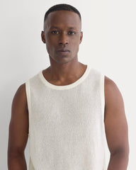 Textured Knit Tank | Bone