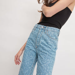 The Rigid Way-High® Jean  | Light Painterly Strokes | 27.5" Inseam