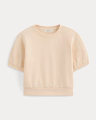 Lightweight Terry Blouson Short-Sleeve Crew | Parchment
