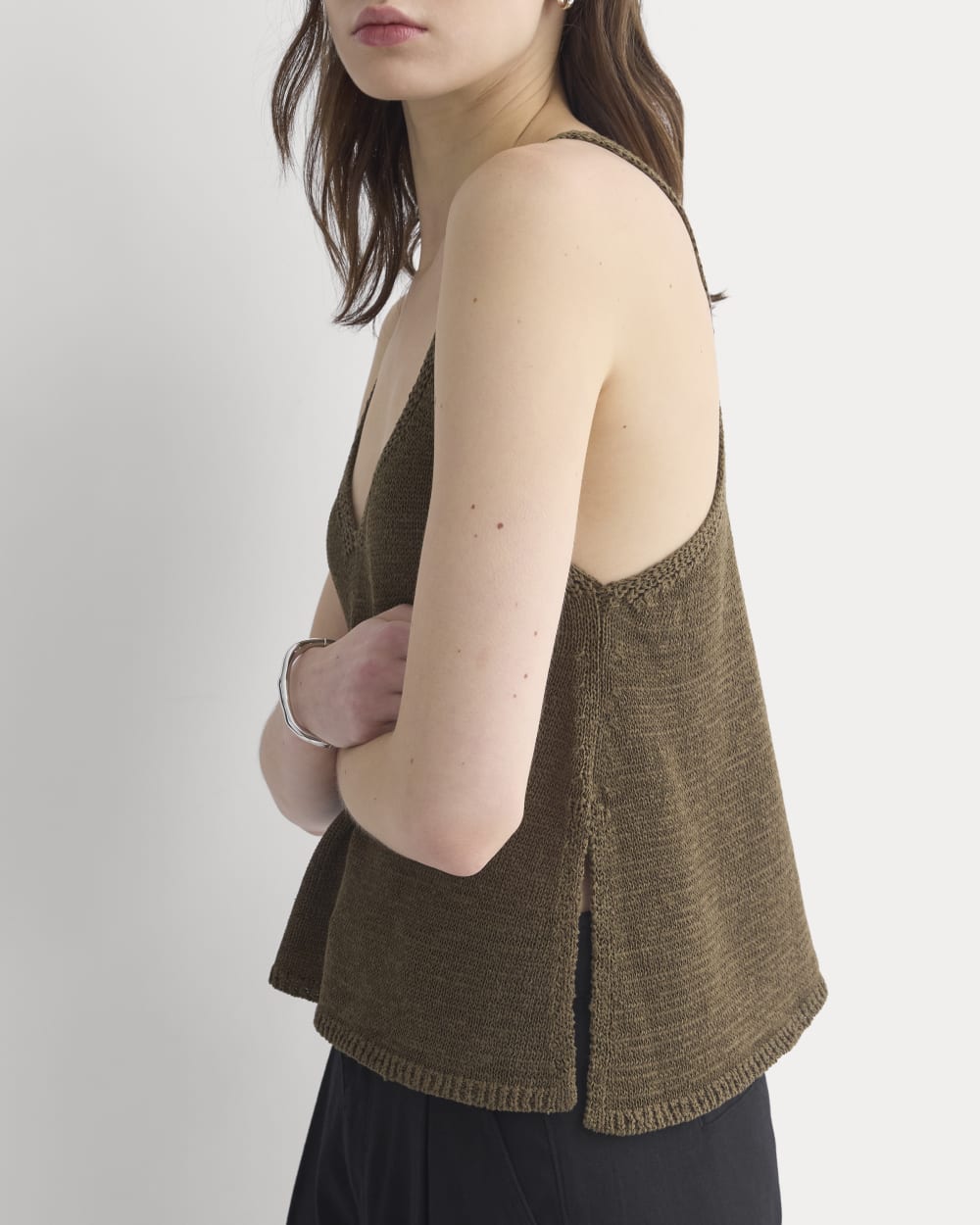 Racerback V-Neck Sweater | Beech
