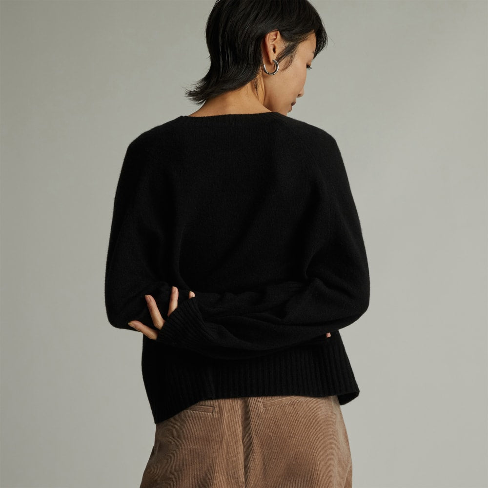 The Everyone Cashmere Crew | Black