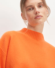 The Good Merino Wool Mockneck Sweater | Orange