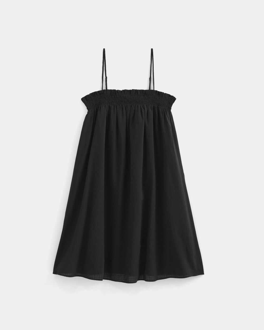 Gauze Smocked Dress | Black