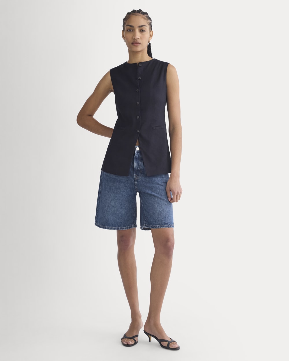 Loose Jean Short | Dark Wash
