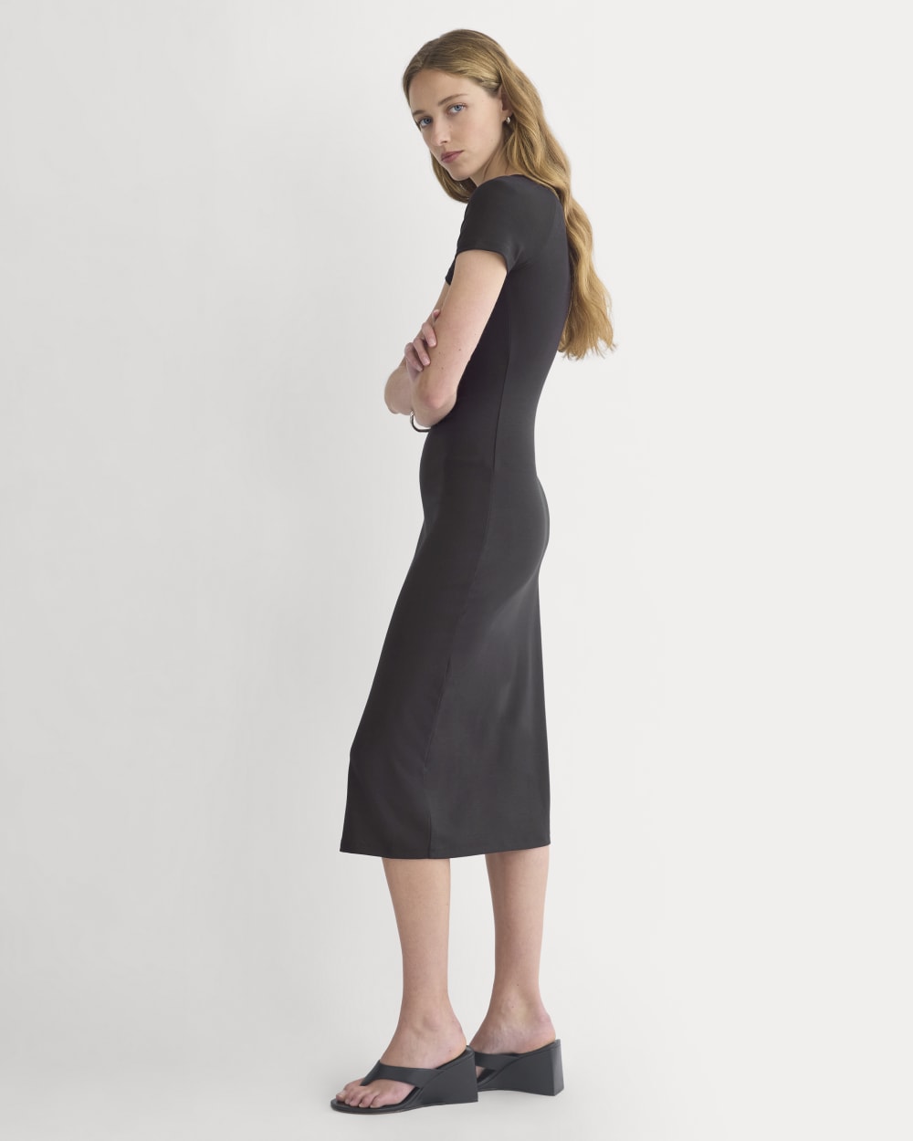 Raglan Midi Dress | Black