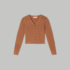 The Luxe Merino Cardigan | Tawny Brown
