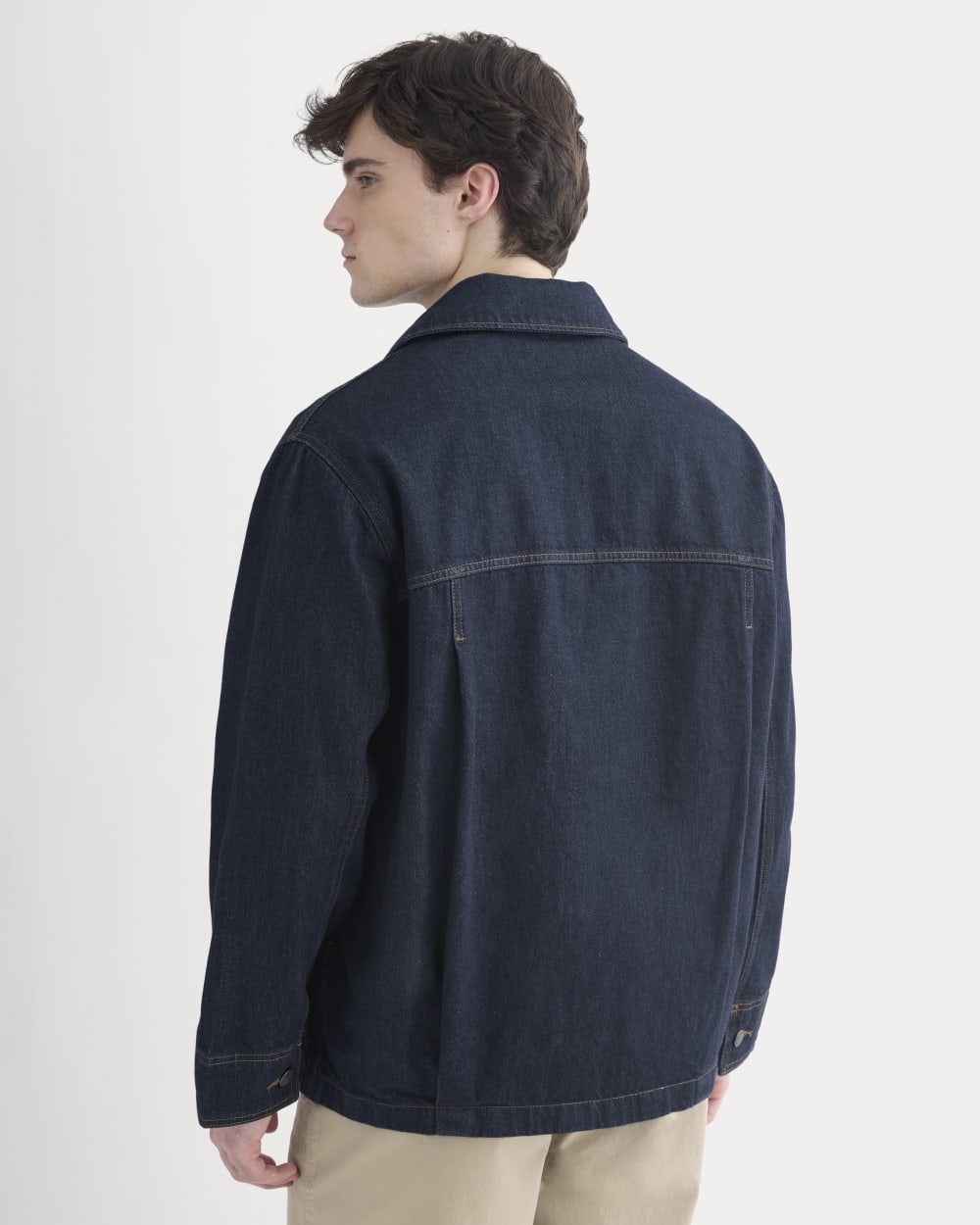 Relaxed Denim Barn Jacket | Dark Rinse