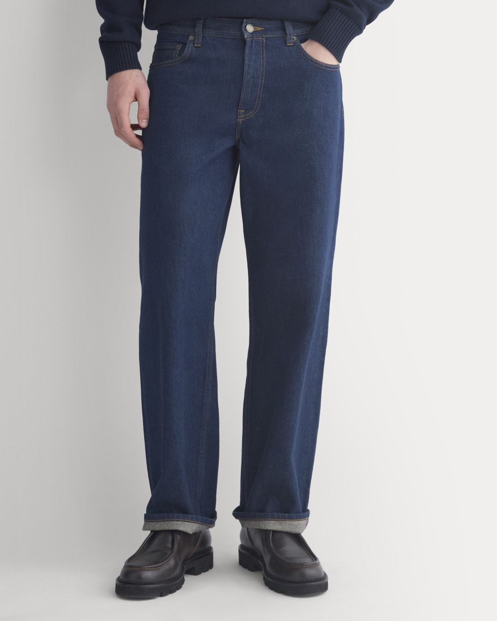 Relaxed Italian Selvedge Jean | Indigo Rinse