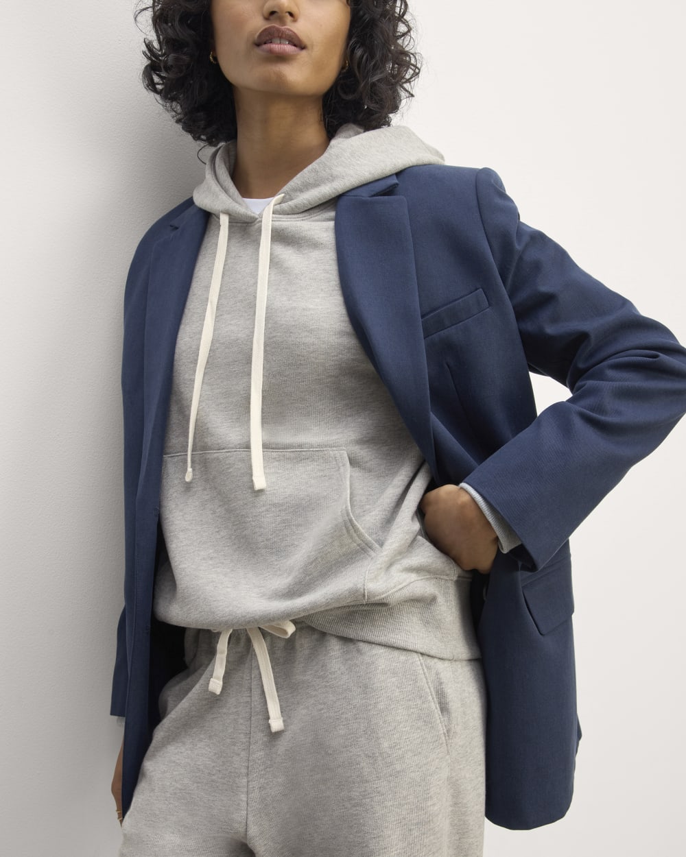 The Off-Duty Terry Hoodie | Heathered Grey