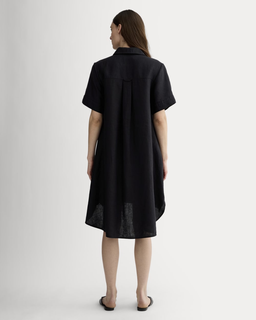 The Daytripper Dress in Linen | Black