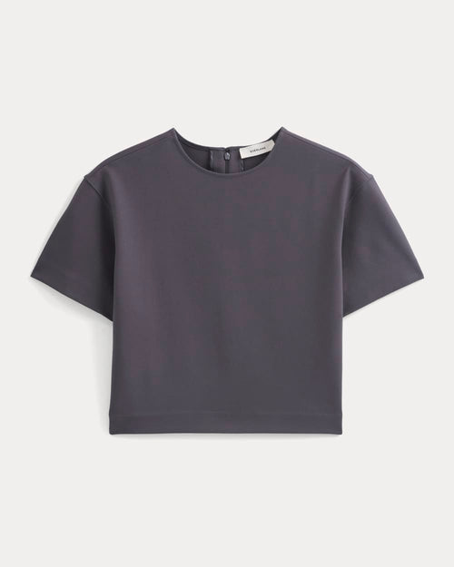 Ponte Oversized Tee | Graphite
