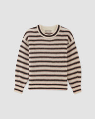 The Cocoon Crew in Alpaca | Heathered Black / Cafe Creme / Bone