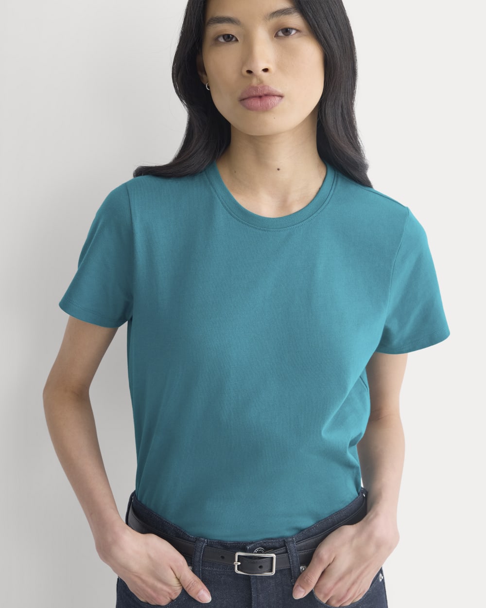 The Slim Crew in Essential Cotton | Everglade
