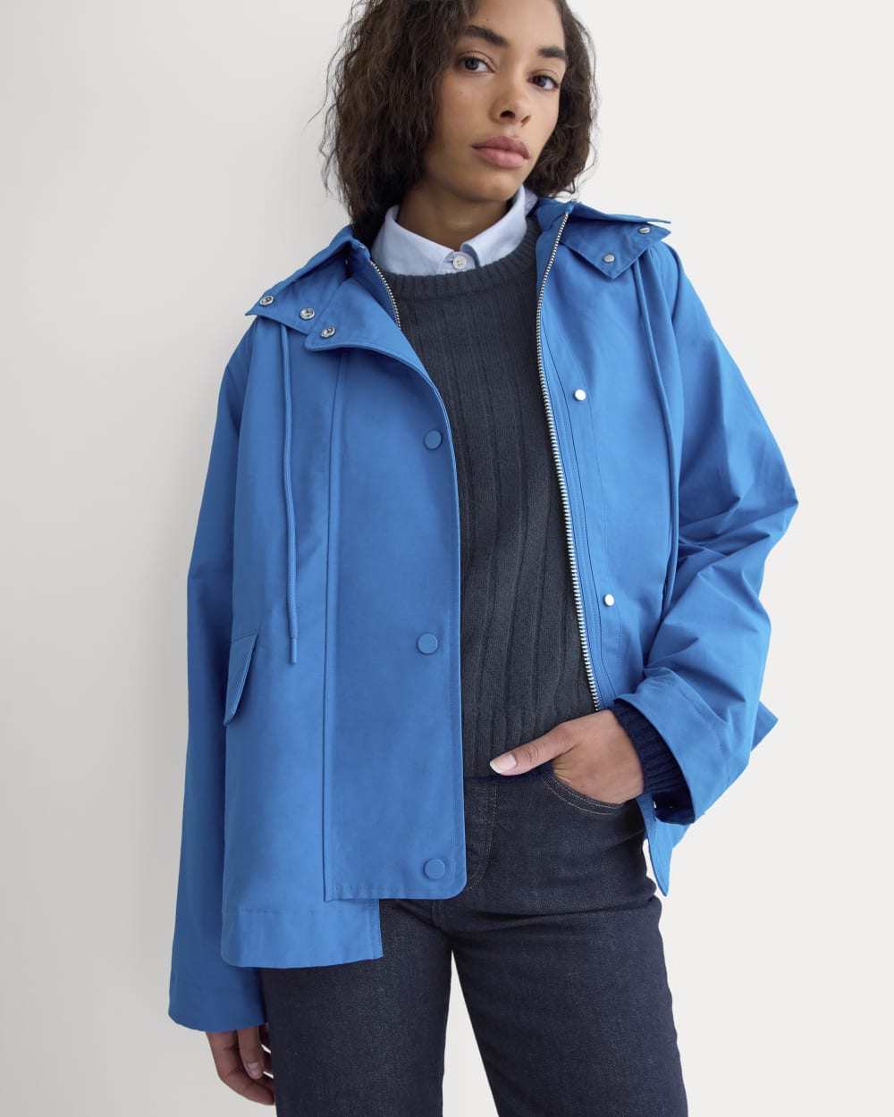 The Short Anorak | Imperial Blue