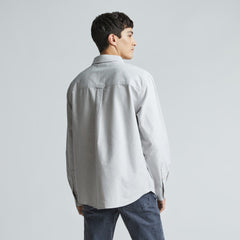 The Organic Oxford Relaxed Utility Shirt | Grey