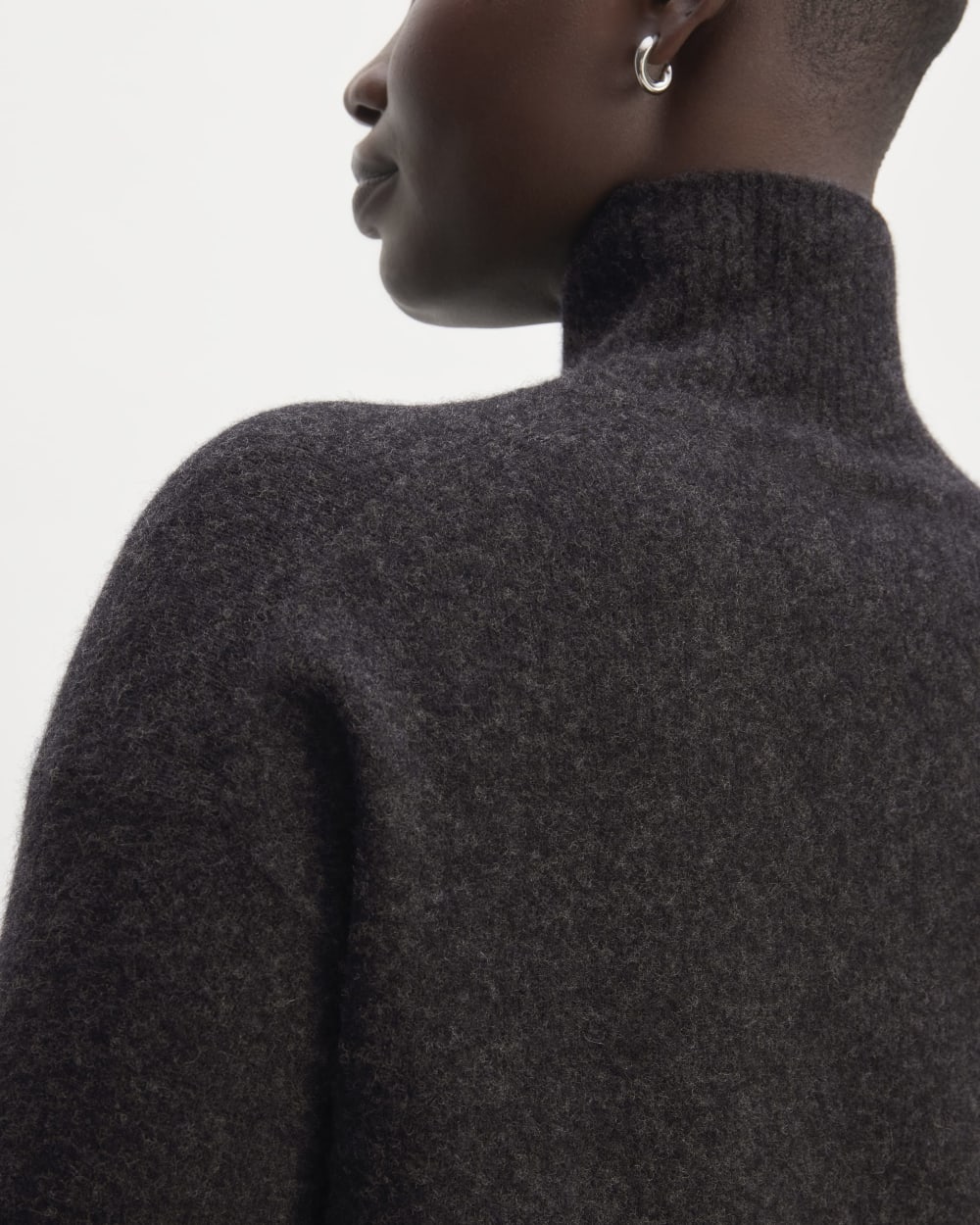 The Cozy Stretch Turtleneck Dress | Charcoal