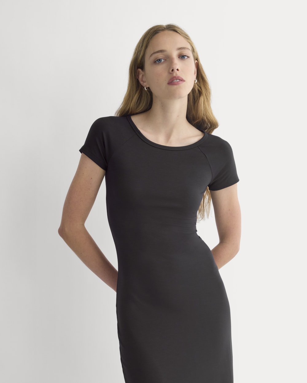 Raglan Midi Dress | Black
