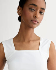 The Form Square-Neck Tank | White