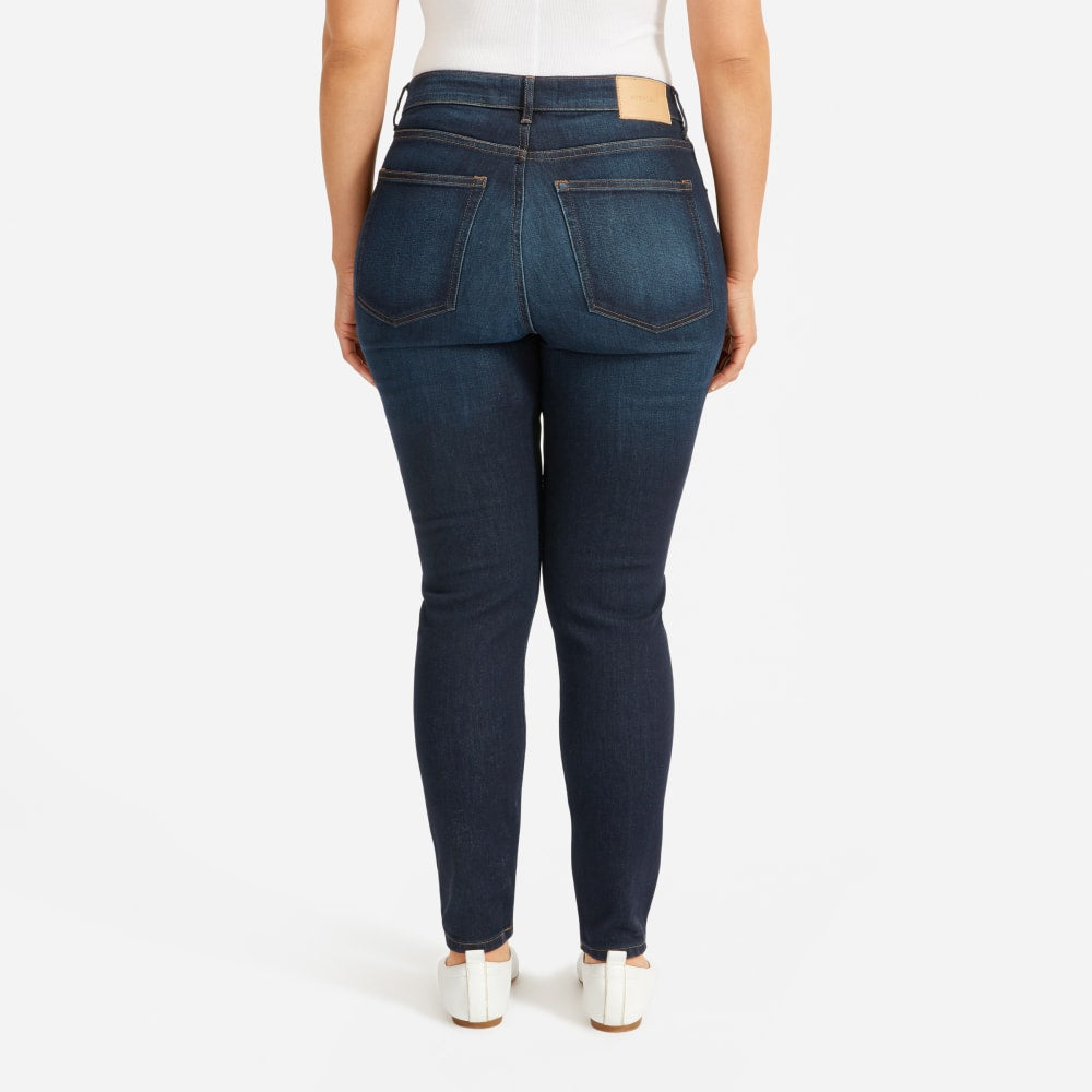 The Curvy Authentic Stretch High-Rise Skinny Jean | Dark Blue Wash | 28.5" Inseam
