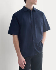 Lightweight Short-Sleeve Oxford | Navy