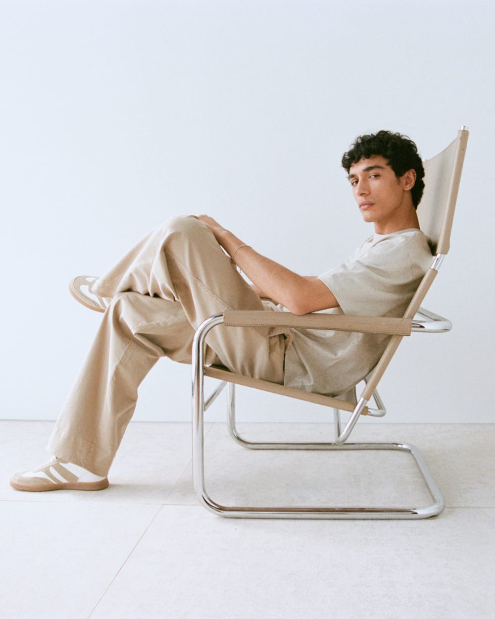 Archive Relaxed-Fit Cotton Crew | Heathered Oatmeal