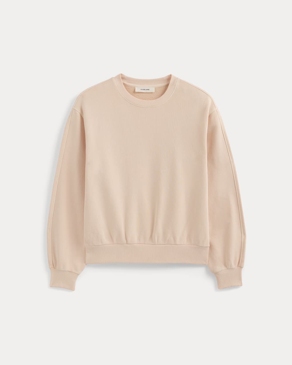 Lightweight Terry Blouson Crew | Pale Peach