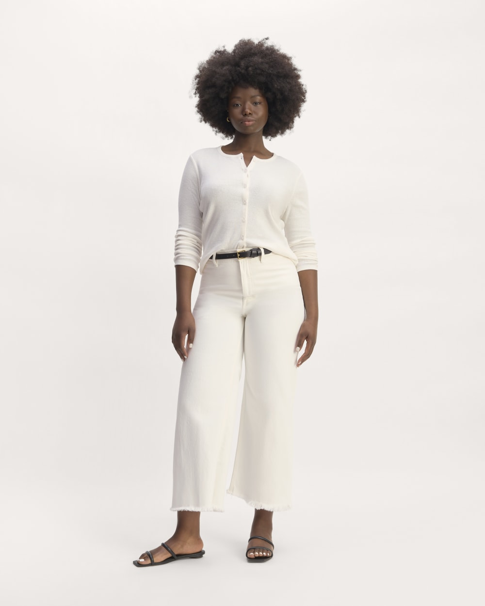 The Vintage Rib Cardigan | Bone