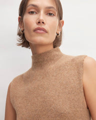 The Cozy-Stretch Sleeveless Midi Dress | Heathered Toasted Coconut