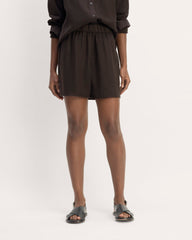 The Linen Easy Short | Black