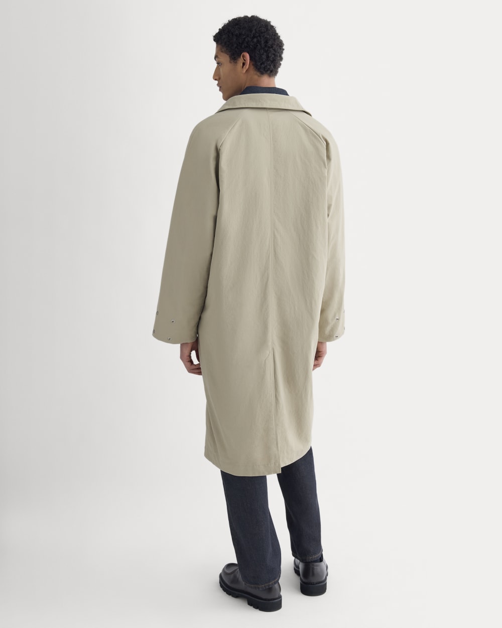 Re:Cycled Nylon Mac Coat | Trench Coat Khaki