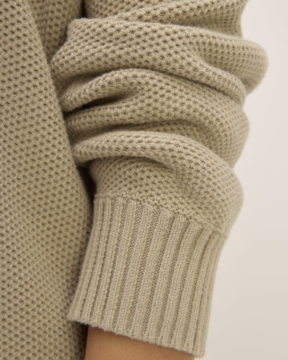 The Cotton Honeycomb Cardigan | Trench Coat Khaki