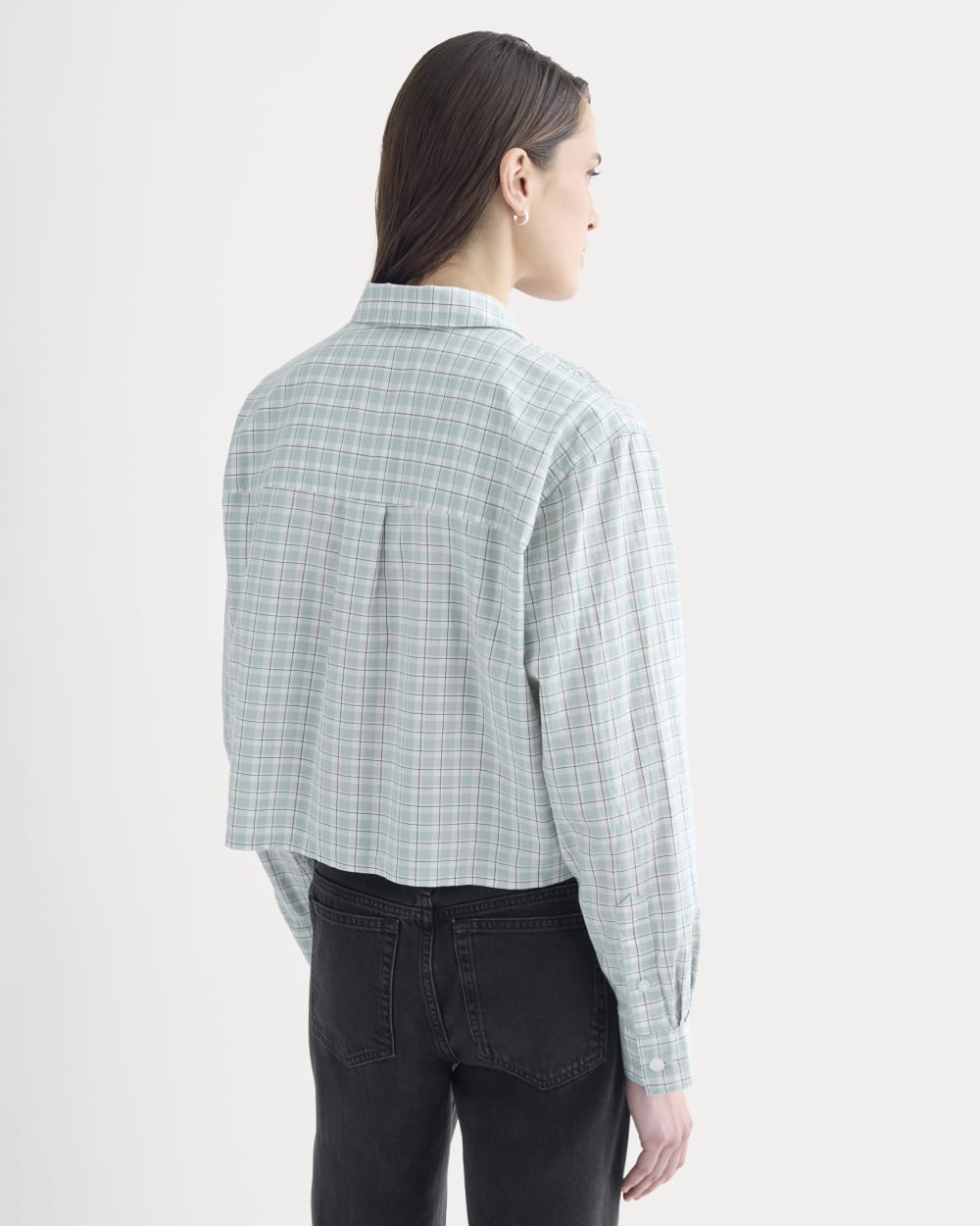 The Way-Short Shirt in Silky Cotton | Gray Mist