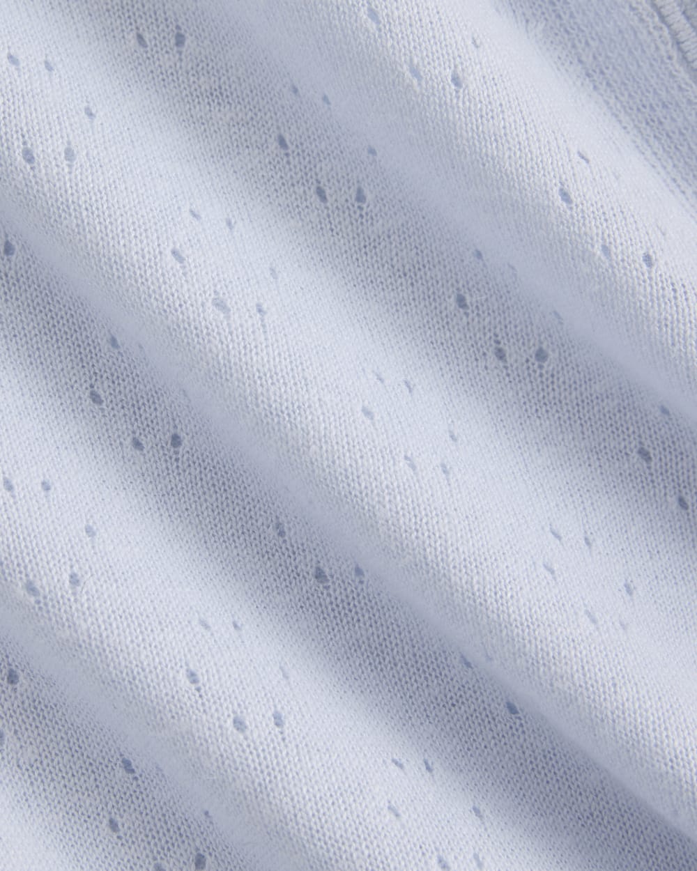 Lace Trim Cardigan in Fine Linen | Skywriting
