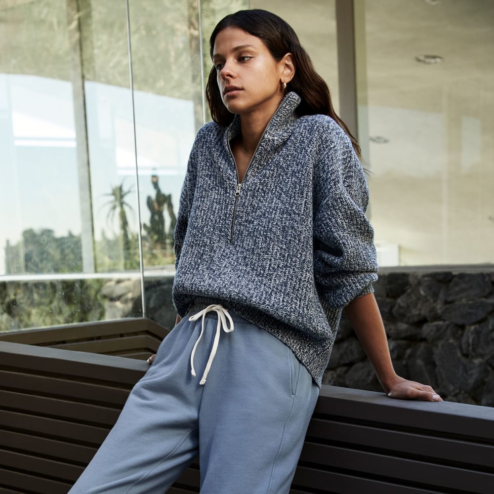 The Track Jogger | Faded Blue