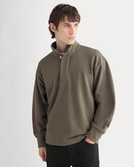 Off-Duty Terry Pullover | Olive Night