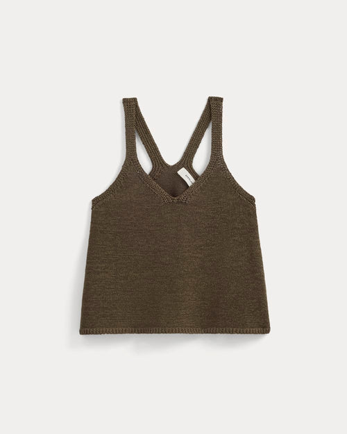 Racerback V-Neck Sweater | Beech