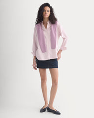 Everyday Oxford Shirt | Bone/Heather Rose
