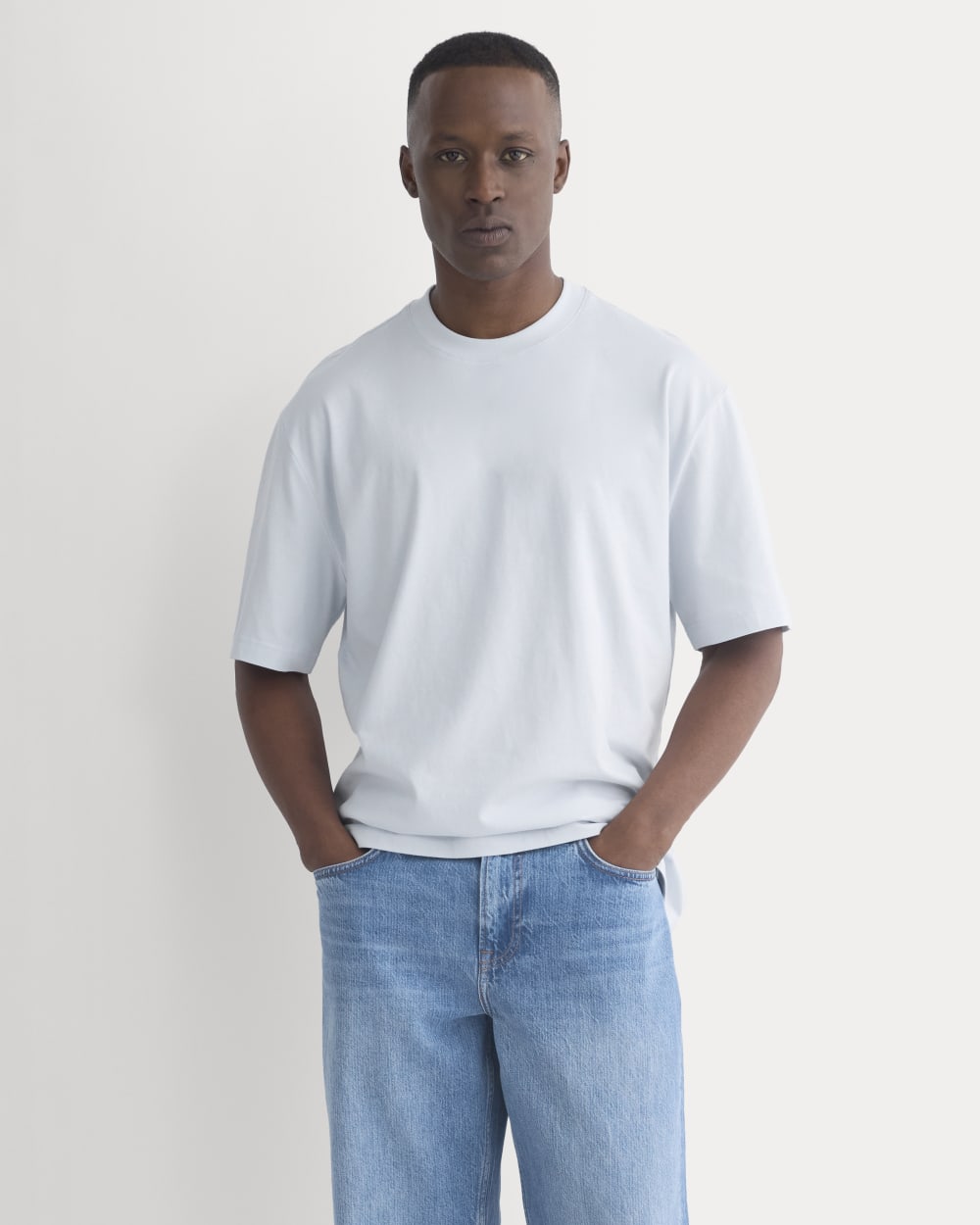 Archive Relaxed-Fit Cotton Crew | Skywriting