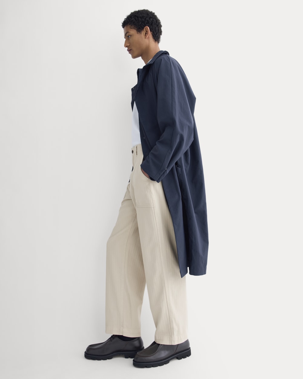 Relaxed Herringbone Fatigue Pants | Peyote