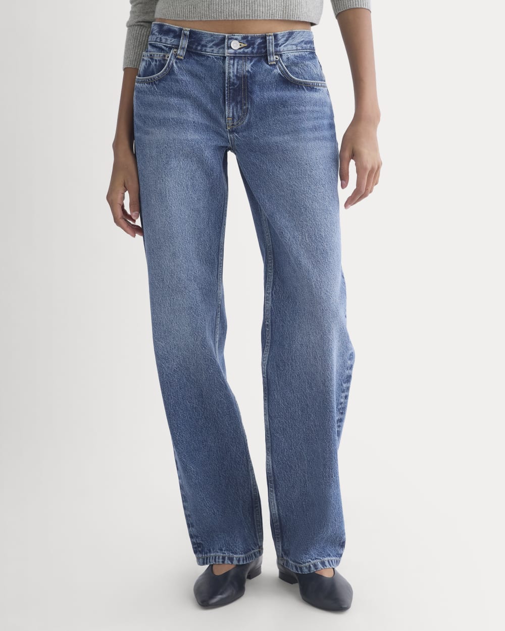 Everlane x Elena Bonvicini La Brea Low-Rise Baggy Jean | Blue Bird Indigo