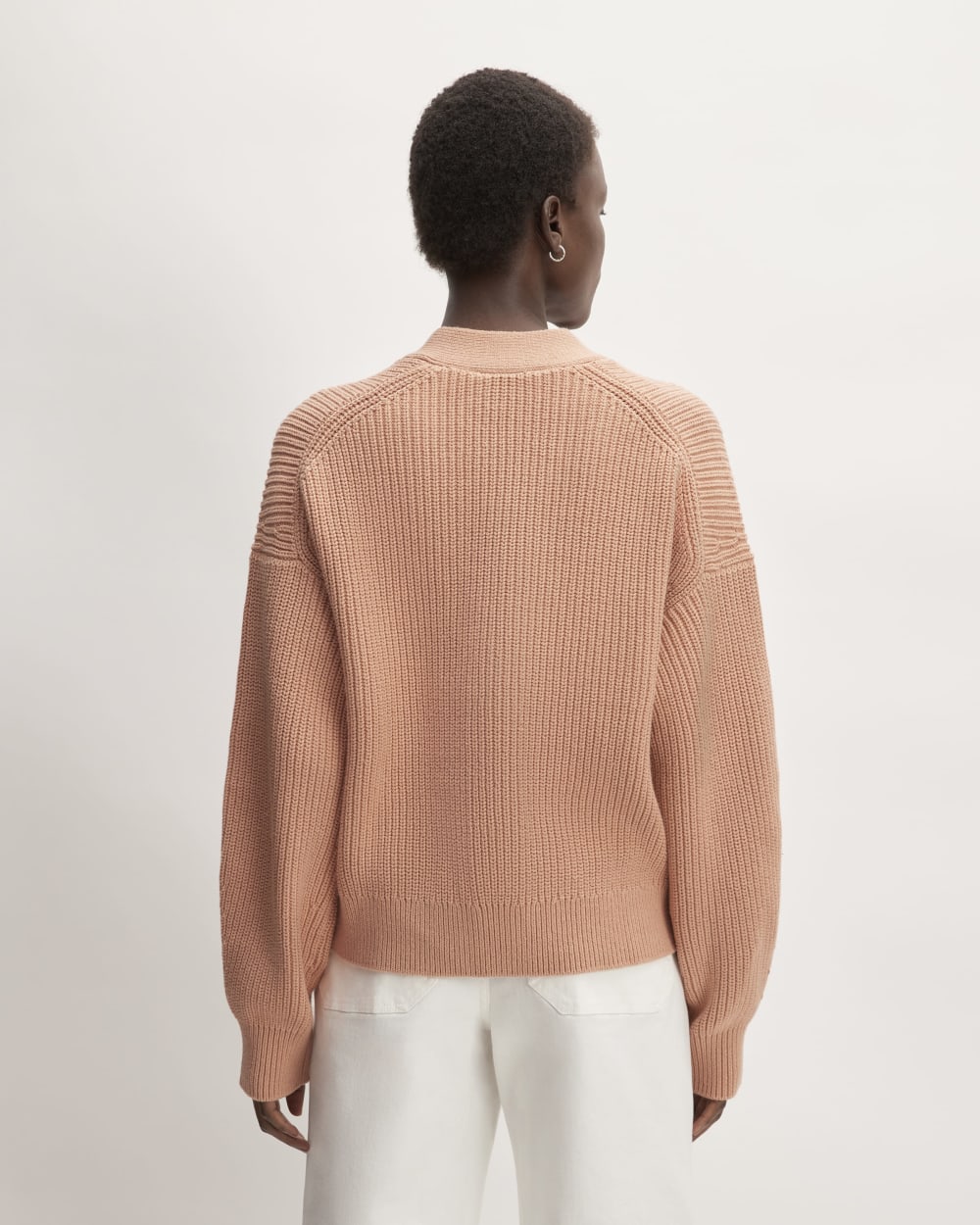 The Boxy Cardigan in Everyday Cotton | Blush Pink