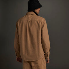 The Canvas Organic Cotton Overshirt | Cappuccino