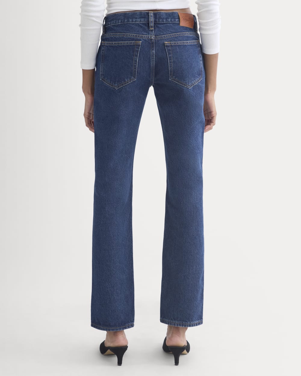 Everlane x Elena Bonvicini Highland Low-Rise Cigarette Jean | Deep Bay Indigo